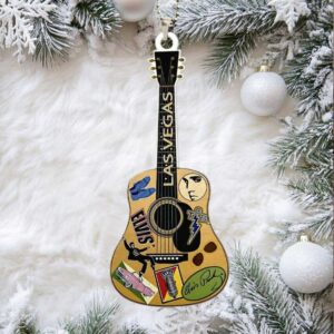 Elvis Presley Acoustic Guitar with Case Ornament