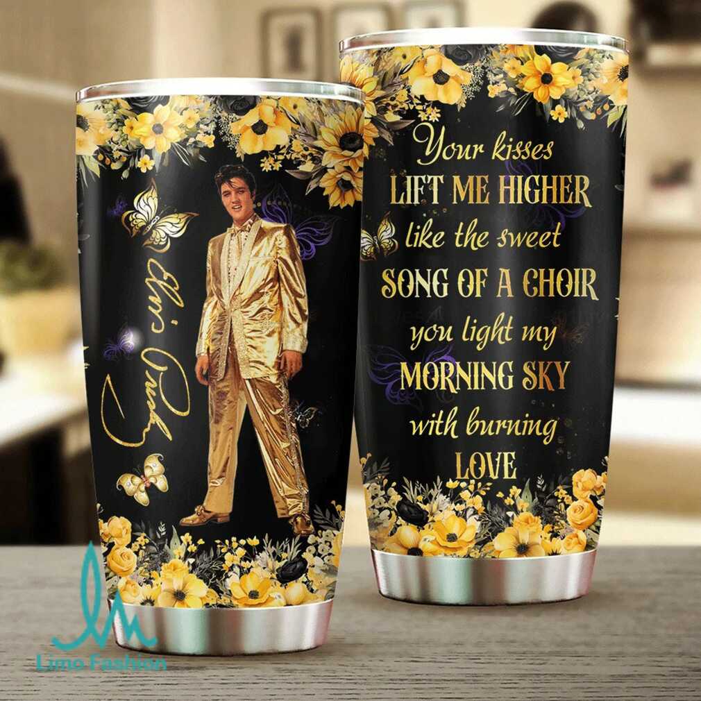 Elvis Presley Burning Love Gold Suit Tumbler Elvis Presley Burning Love Gold Suit Tumbler