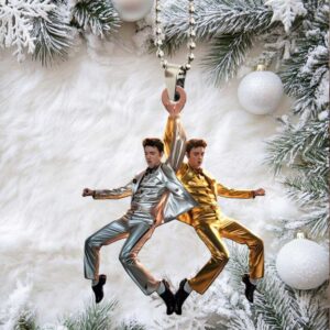 Elvis Presley Gold & Silver Suit Hanging Car Ornament