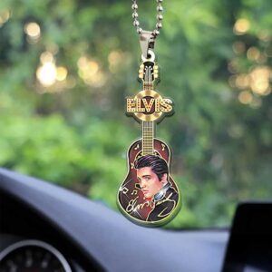 Elvis Presley Guitar Car Hanging OrnamentAir Freshener Ornamwnt