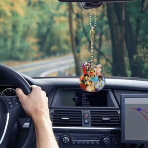 Elvis Presley Rockin Through The Years Guitar Car Ornament