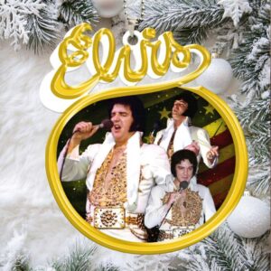 Elvis Presley The King of Rock and Roll Car Ornament
