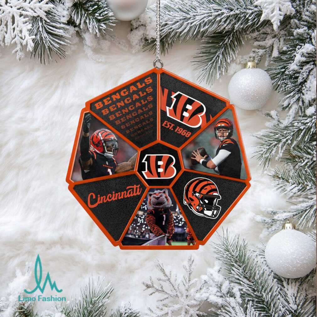 FOCO Cincinnati Bengals Mascot & Player Ornament FOCO Cincinnati Bengals Mascot & Player Ornament