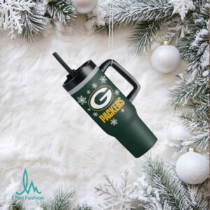 Festive Green Bay Packers 40oz Tumbler Replica Ornament