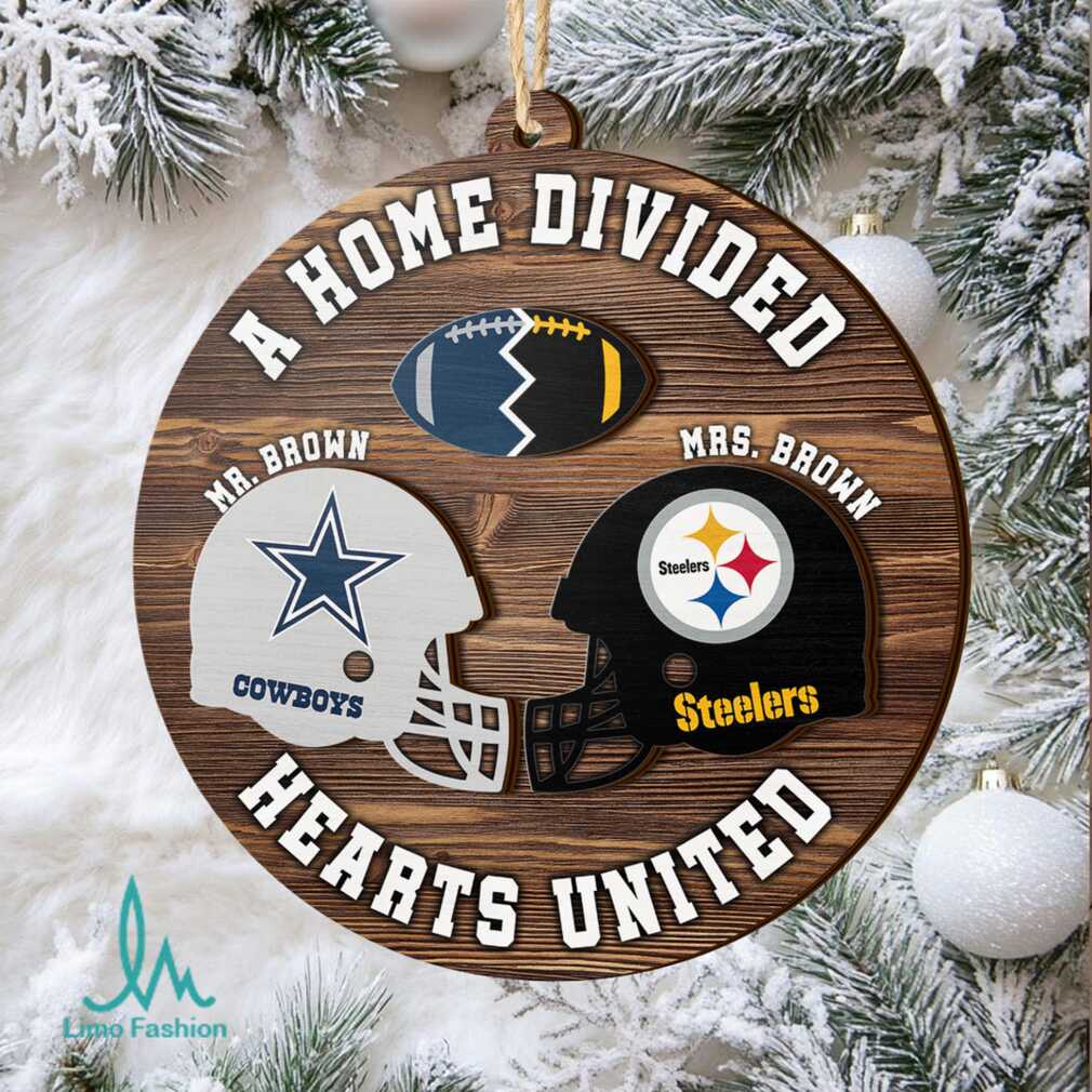 Football Rivalry A Home Divided Wooden Ornament Football Rivalry A Home Divided Wooden Ornament