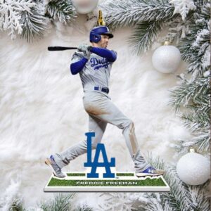 Freddie Freeman Los Angeles Dodgers 2024 World Series Champions Ornament