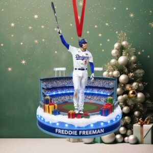 Freddie Freeman Los Angeles Dodgers Christmas Ornament
