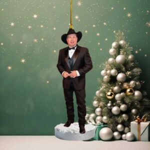 Garth Brooks Christmas Ornament Country Music Fan Gift Garth Brooks Christmas Ornament Country Music Fan Gift