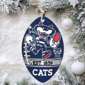 Geelong Cats Mascot Est. 1859 Car Ornament