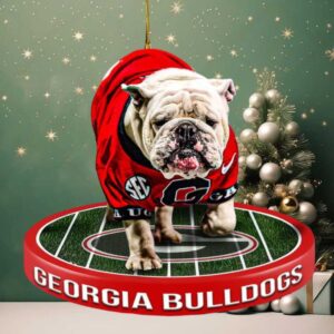 Georgia Bulldogs Bulldog Christmas Ornament