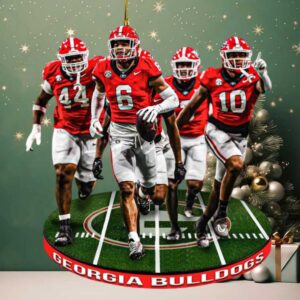 Georgia Bulldogs Football Christmas Ornament