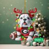 Festive Red Truck Georgia Bulldogs Christmas Ornament Festive Red Truck Georgia Bulldogs Christmas Ornament