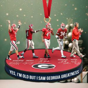 Georgia Bulldogs Legends Christmas Ornament
