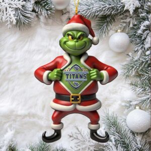Gleammerch Tennessee Titans The Grinch x Christmas Acrylic Ornament.jfif