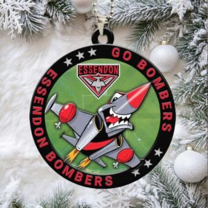 Go Bombers Essendon Football Club Hanging Ornament