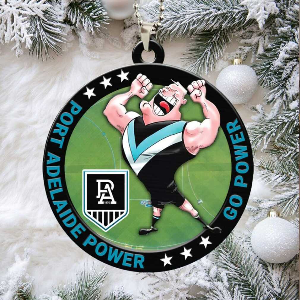 Go Power Port Adelaide Supporter Ornament Go Power Port Adelaide Supporter Ornament