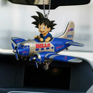Goku Dragon Ball Z x Buffalo Bills Airplane Ornament