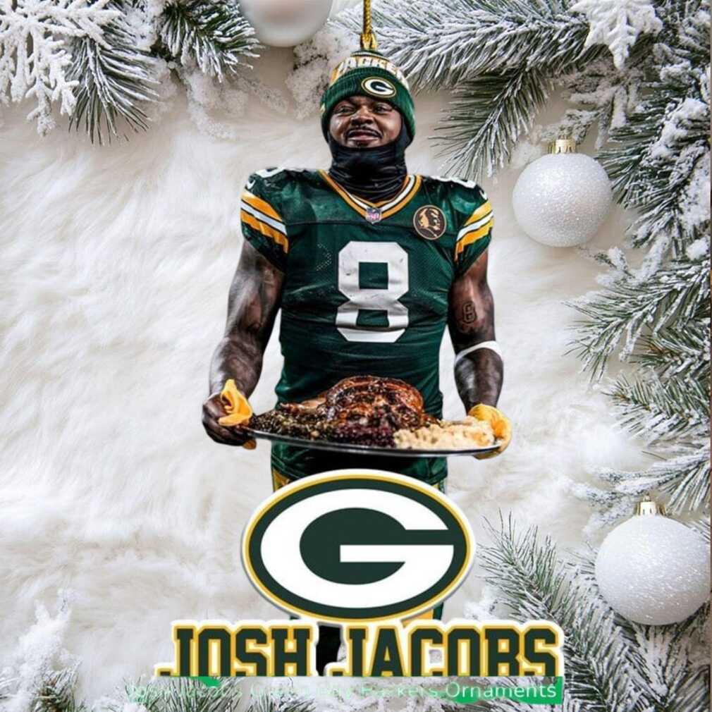 Green Bay Packers #8 Josh Jacobs NFL Player Ornament Green Bay Packers #8 Josh Jacobs NFL Player Ornament