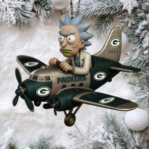 Green Bay Packers Rick Sanchez Aircraft Christmas Decor Green Bay Packers Rick Sanchez Aircraft Christmas Decor