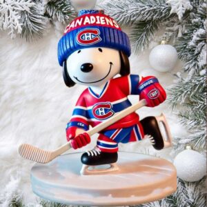 Hallmark Peanuts Snoopy Montreal Canadiens Christmas Ornament