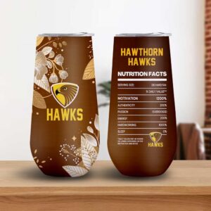 Hawthorn Hawks Die Hard Fan Nutrition Facts Tumbler