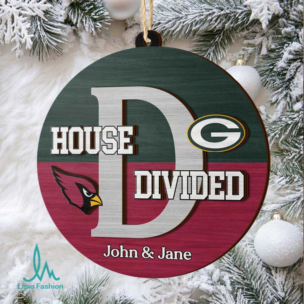 House Divided Packers vs Cardinals Personalized Ornament House Divided Packers vs Cardinals Personalized Ornament