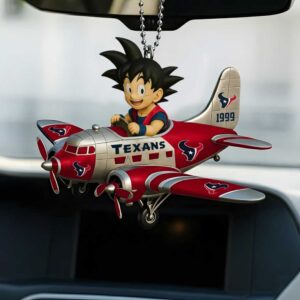 Houston Texans Son Goku Anime Airplane Christmas Ornament