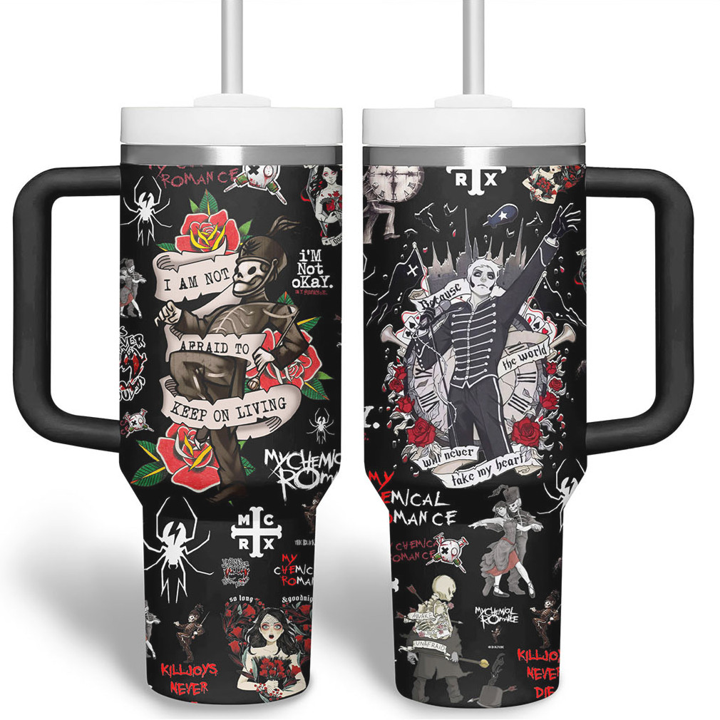I'm Not Okay MCR Killjoys Never Die Tumbler I'm Not Okay MCR Killjoys Never Die Tumbler