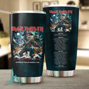 Iron Maiden Run For Your Lives 2025 26 World Tour Tumbler
