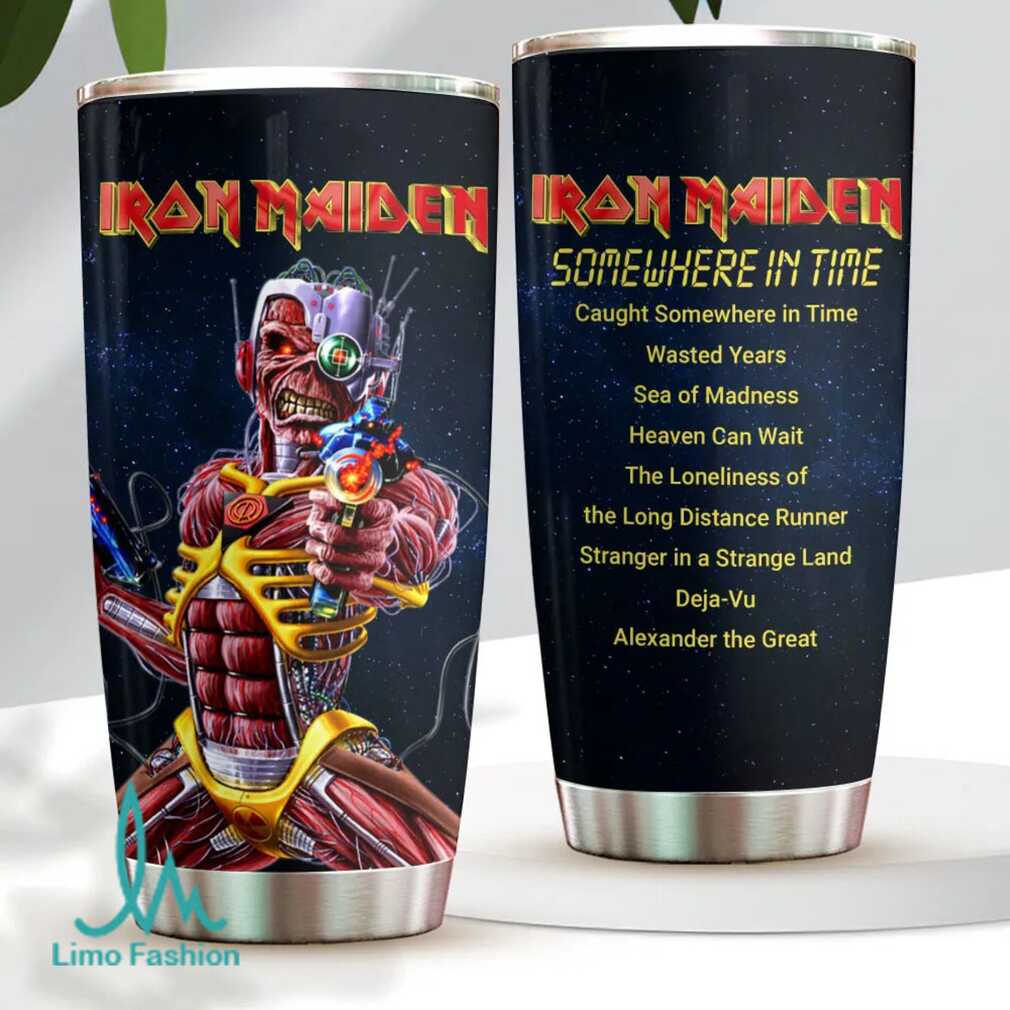 Iron Maiden Somewhere in Time Album Art Tumbler Iron Maiden Somewhere in Time Album Art Tumbler