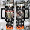 Grateful Dead 60th Anniversary (1965 2025) Stanley Style Tumbler with Handle Customizable Rainbow Bear & Skeletons Design Grateful Dead 60th Anniversary (1965 2025) Stanley Style Tumbler with Handle Customizable Rainbow Bear & Skeletons Design