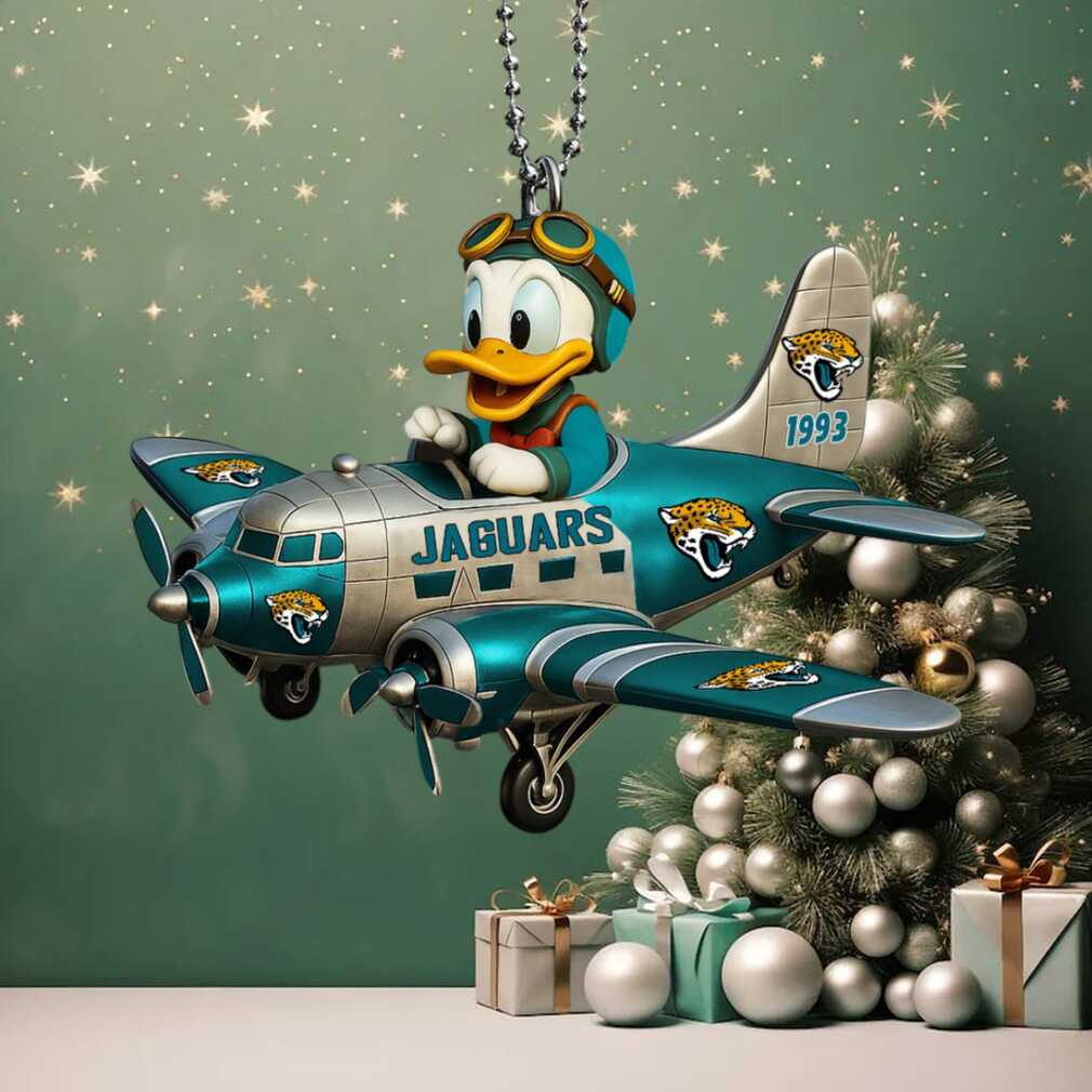 Jacksonville Jaguars NFL Disney Donald Duck Aircraft Ornament Jacksonville Jaguars NFL Disney Donald Duck Aircraft Ornament