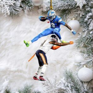 Jameson Williams Gravity Defying Hurdle Keepsake Ornament