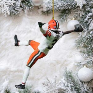 Jerry Jeudy Cleveland Browns Football Christmas Ornament
