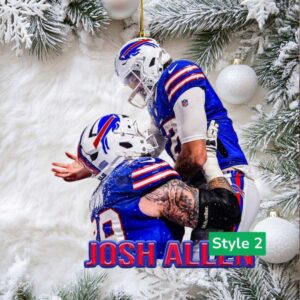 Josh Allen 49ers Catch Ornament