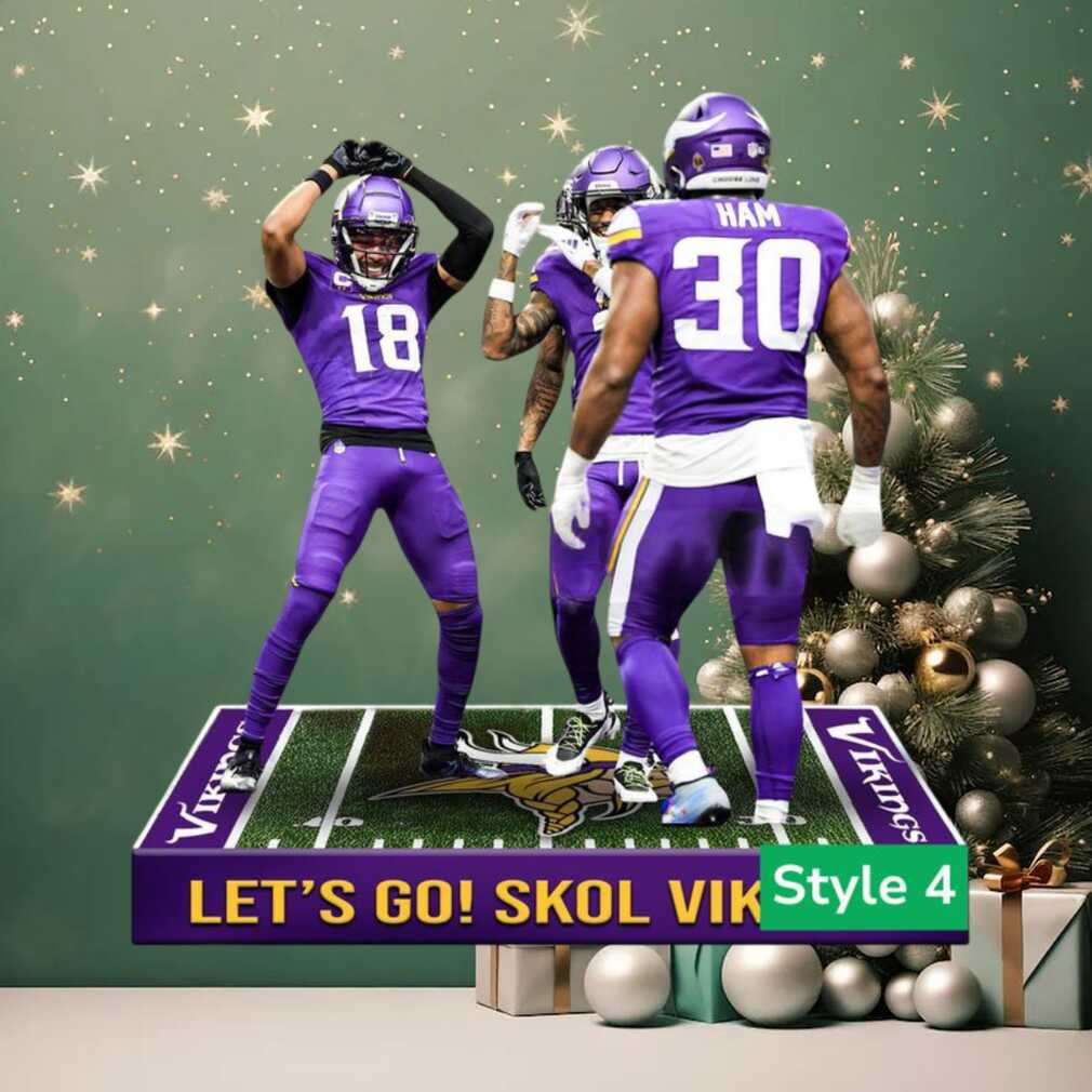 Justin Jefferson & C.J. Ham Minnesota Vikings Ornament Justin Jefferson & C.J. Ham Minnesota Vikings Ornament