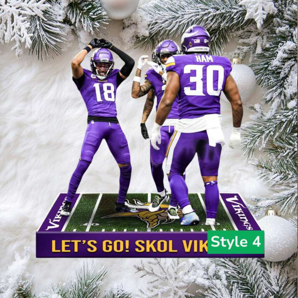Justin Jefferson & C.J. Ham Minnesota Vikings Ornament Justin Jefferson & C.J. Ham Minnesota Vikings Ornament