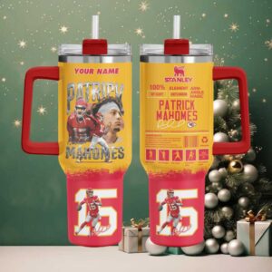 KC Chiefs Football Team Custom Stanley Game Day Stainless Steel Tumbler 40oz 30oz With Handle