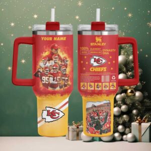 KC Chiefs Ultimate Football Fan Custom Stanley Game Day Tumbler Cup 40oz 30oz With Handle