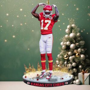Kansas City Chiefs #17 NFL Player Christmas Ornament