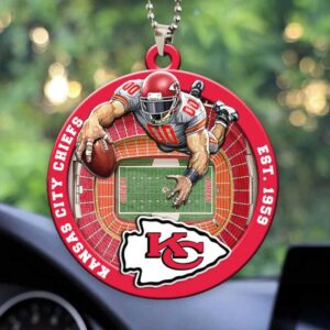 Kansas City Chiefs Football Fan Gift ChristmasCar Ornament