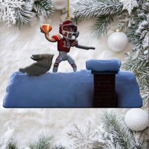 Kansas City Chiefs Patrick Mahomes Claymation Christmas Ornament Kansas City Chiefs Patrick Mahomes Claymation Christmas Ornament