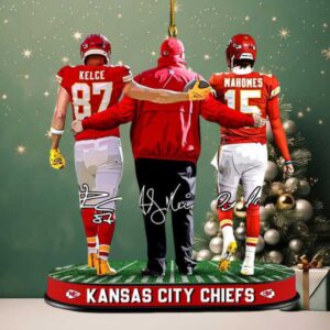 Kansas City Chiefs Patrick Mahomes & Travis Kelce Ornament