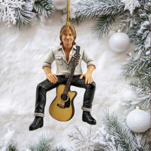 Kurt Cobain Nirvana Glass Christmas Ornament
