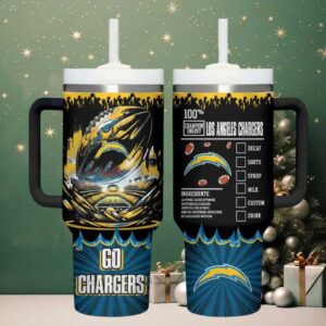 LAC Chargers Champion Energy Tumbler Handle Cup 40oz
