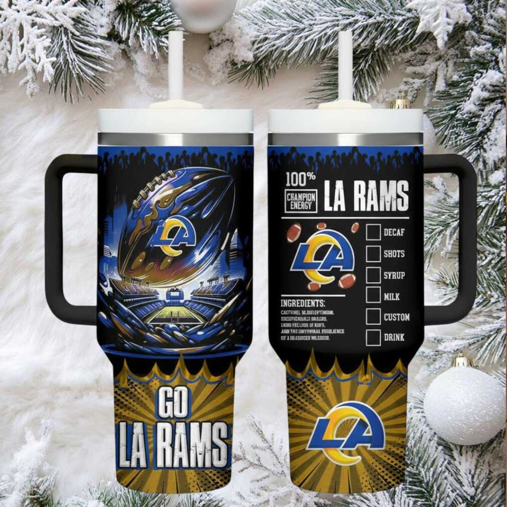 LAR Rams Champion Energy Tumbler Handle Cup 40oz LAR Rams Champion Energy Tumbler Handle Cup 40oz