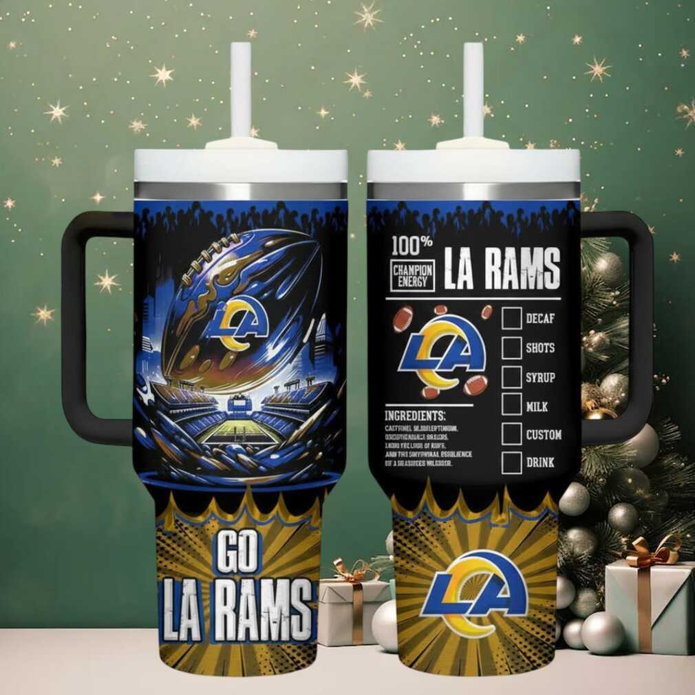 LAR Rams Champion Energy Tumbler Handle Cup 40oz LAR Rams Champion Energy Tumbler Handle Cup 40oz