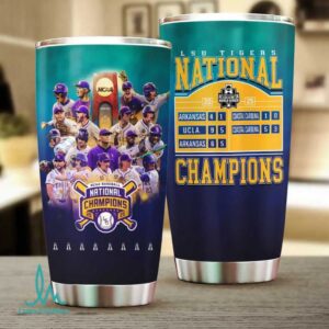 LSU Tigers 2025 NCAA Baseball National Champion Commemorative Tumbler