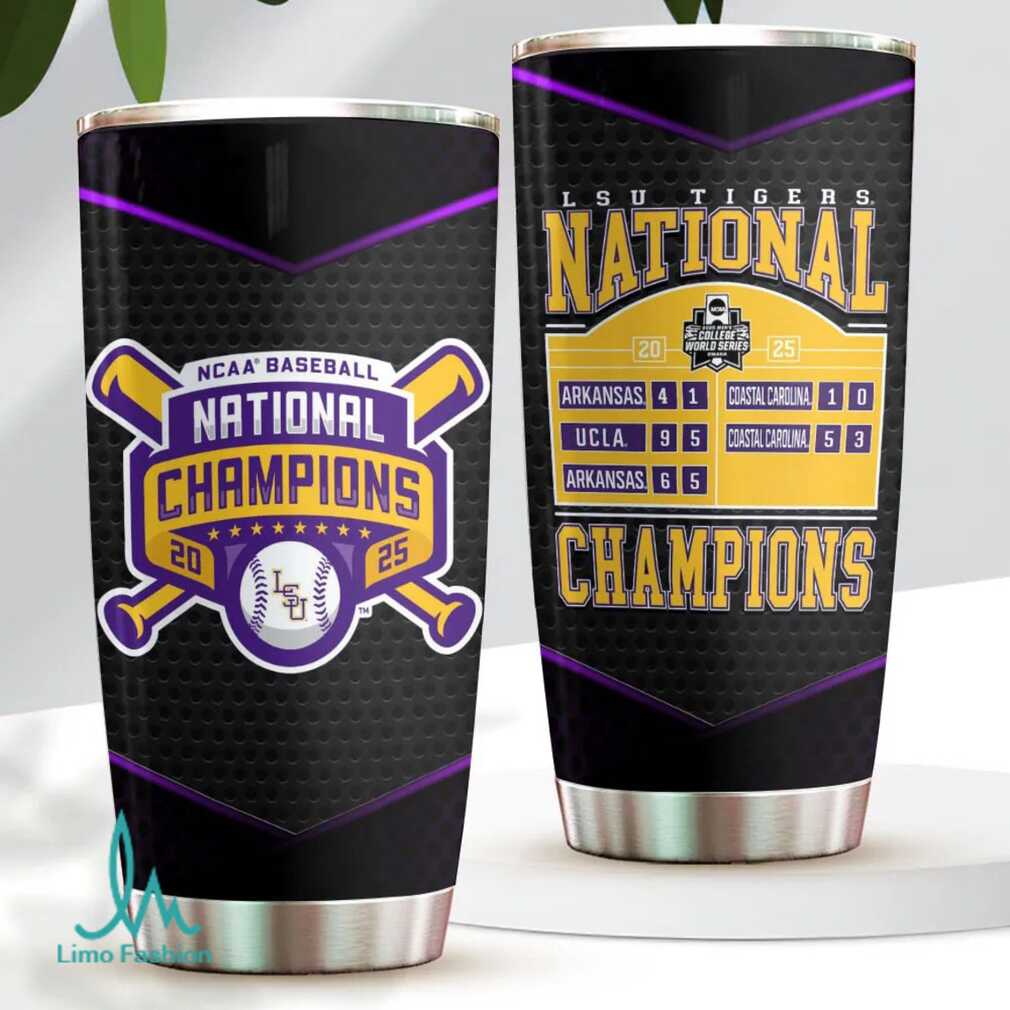 LSU Tigers 2025 NCAA Baseball National Champions Tumbler LSU Tigers 2025 NCAA Baseball National Champions Tumbler