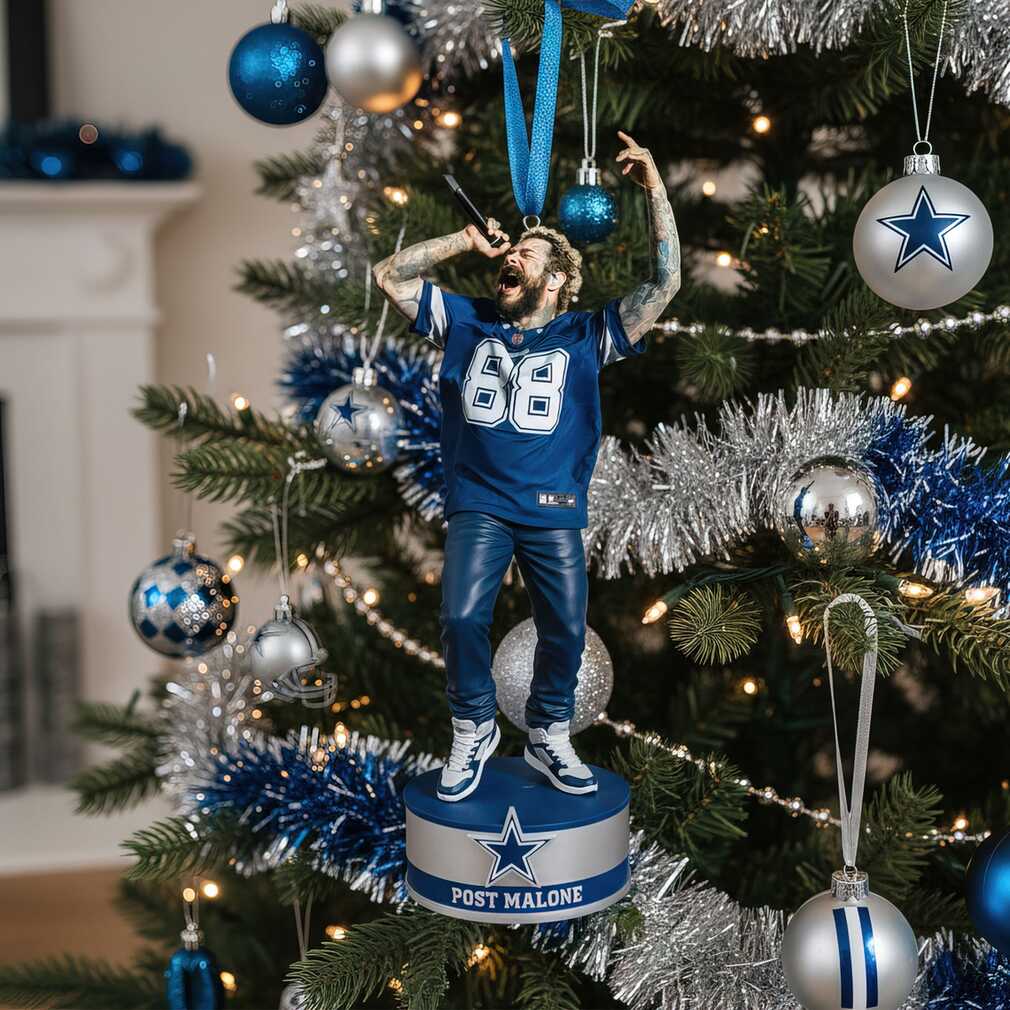 Limited Edition Post Malone Cowboys Halftime Show Ornament Limited Edition Post Malone Cowboys Halftime Show Ornament